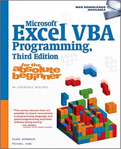 Microsoft Excel VBA Programming For The Absolute Beginner, 3rd Edition ...